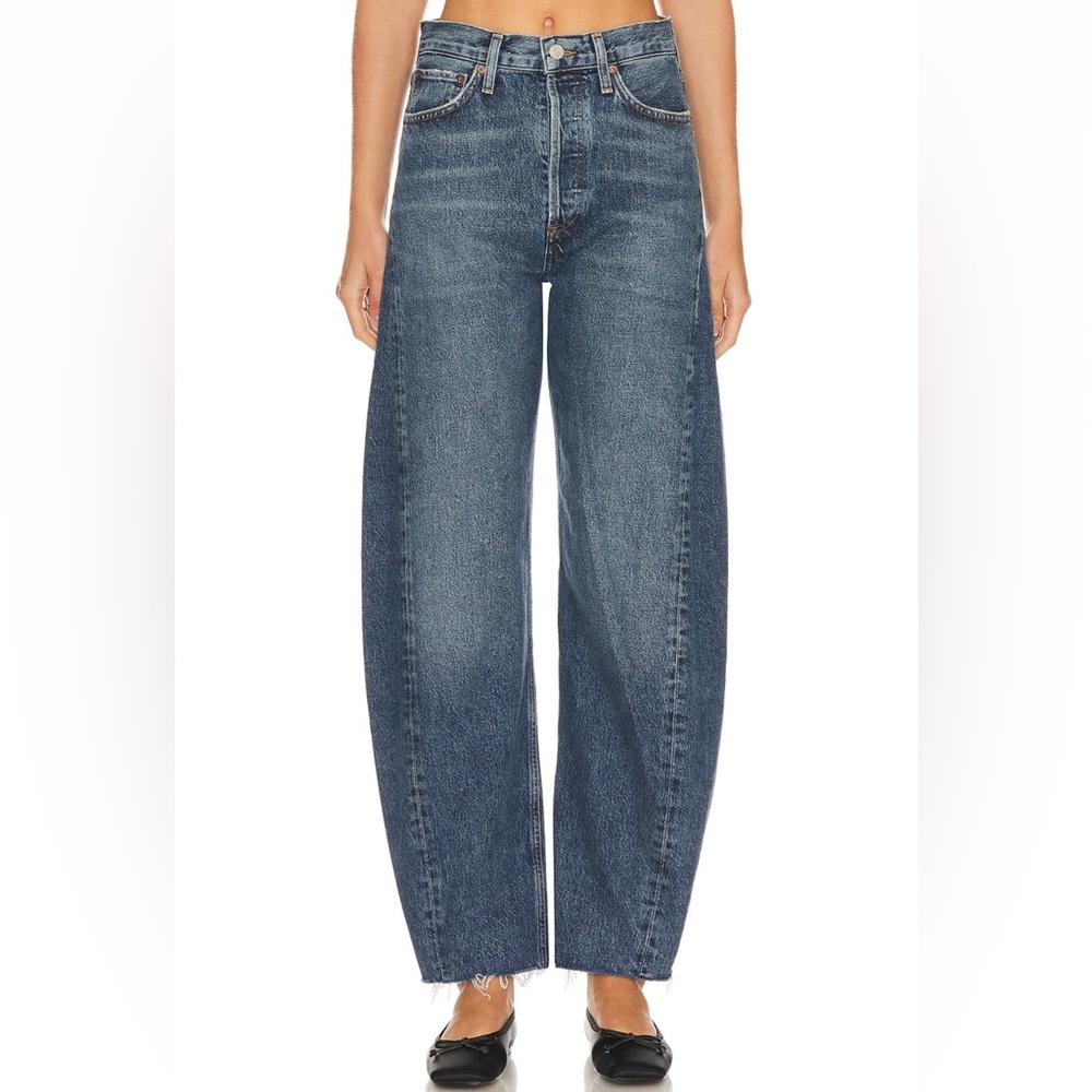 AGOLDE Luna pieced wide leg jeans